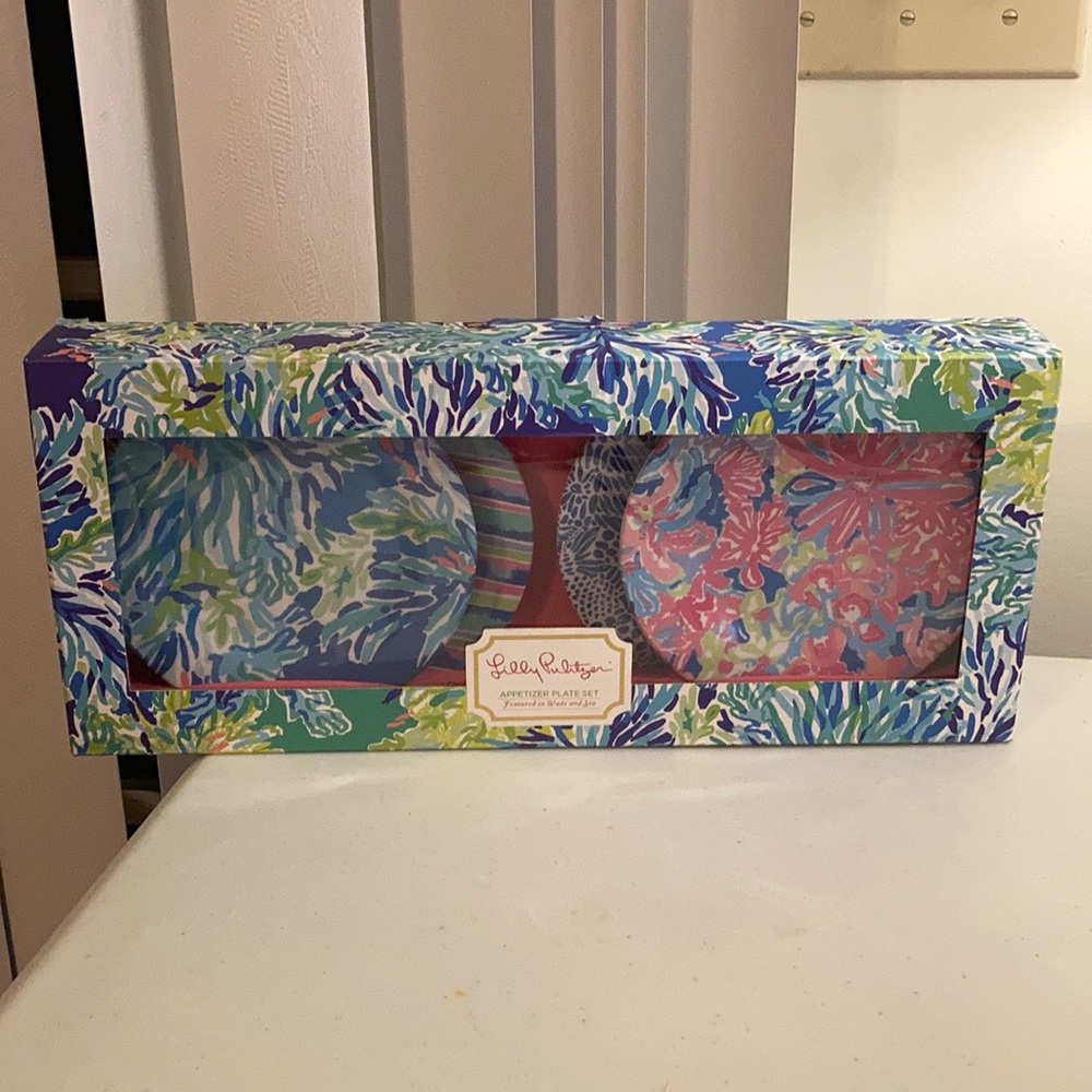 NIB Lilly Pulitzer Colorful Appetizer Plat…